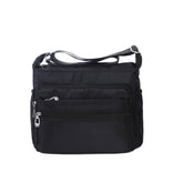 NOTAG Crossbody Bags for Women, Lightweight Multi Pockets Crossbody Handbag Casual Waterproof Shoulder Bag, 2 Size (S, Black)